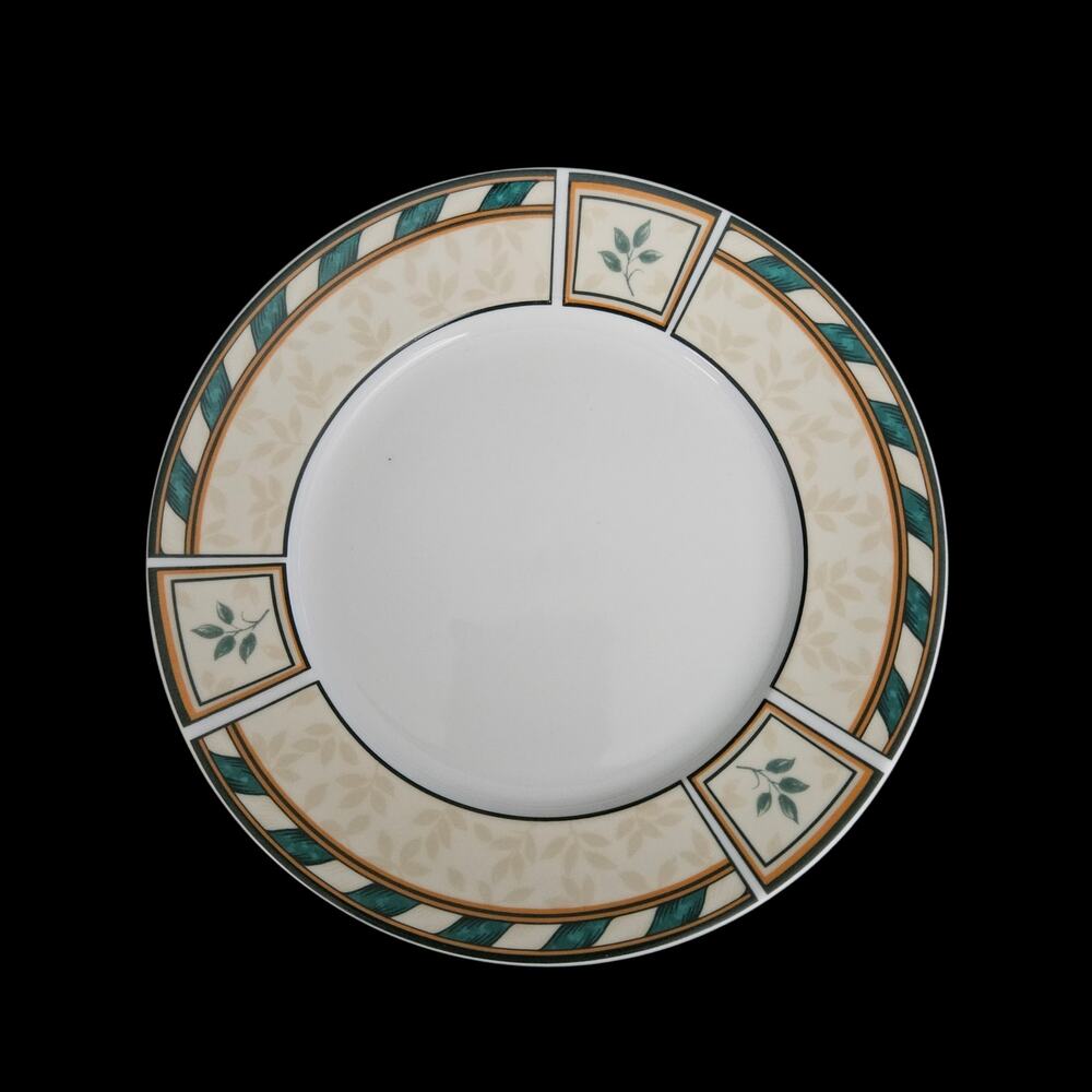 Studio Concepts Ultra Fine Porcelain Geometric Salad Plates Set of 4